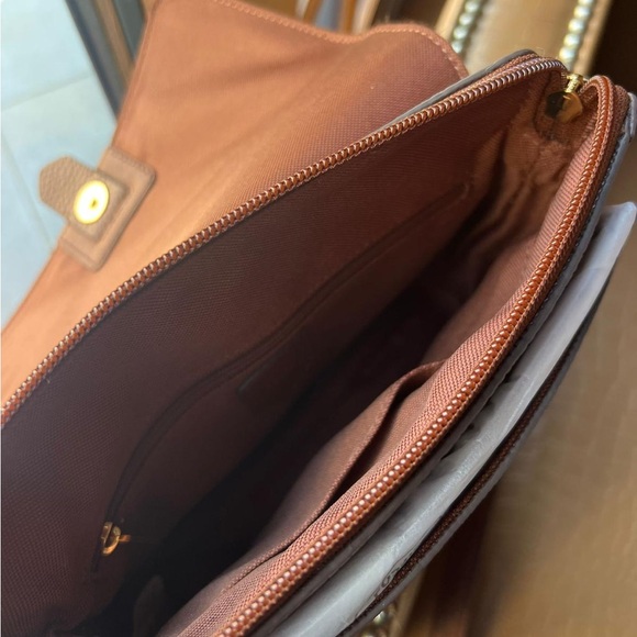 Fossil Kinley Small Leather Crossbody Bag, Brown - Picture 3 of 6